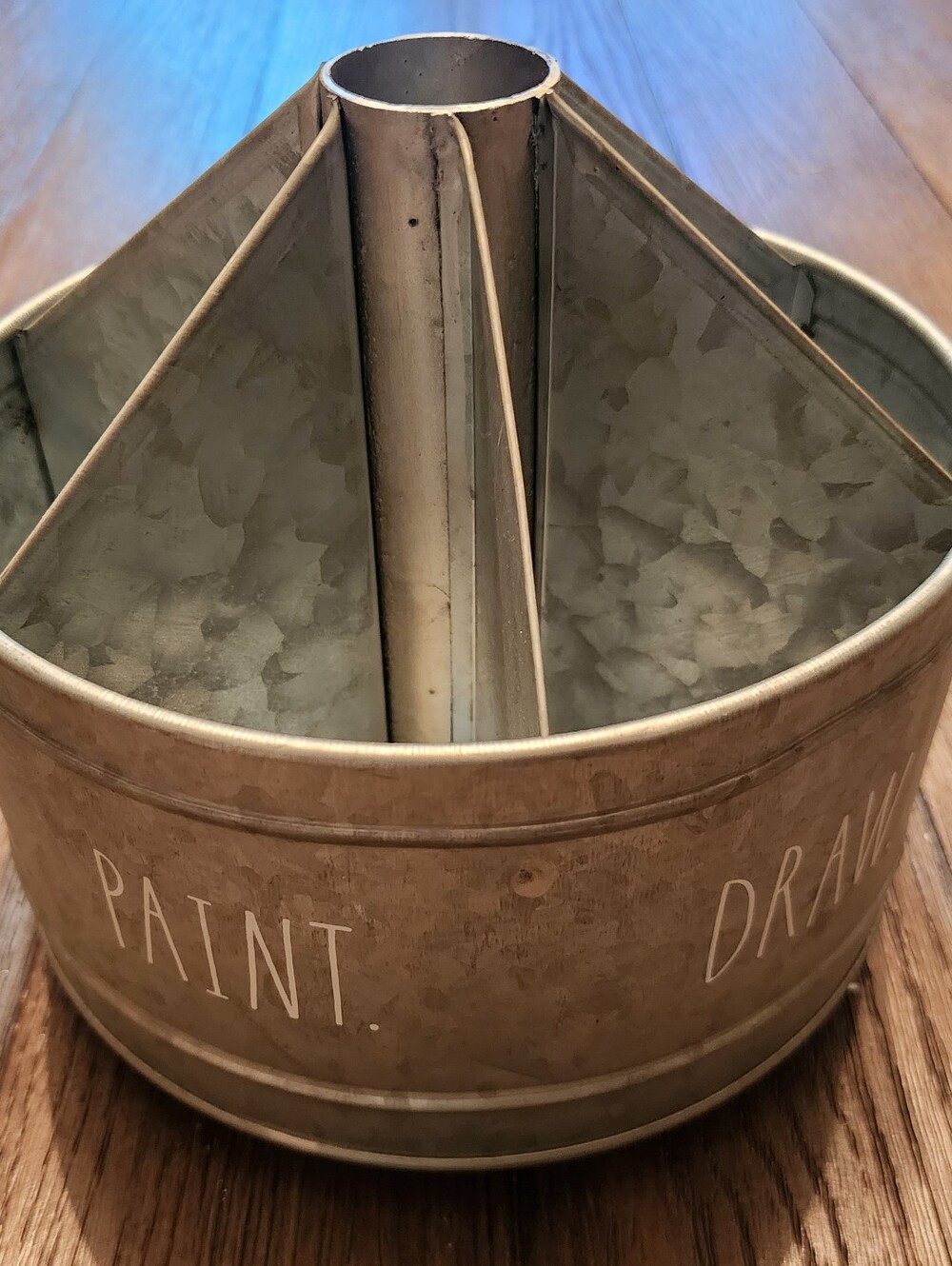 NWT Rae Dunn Galvanized Carisoul Pencil/Pen Holder